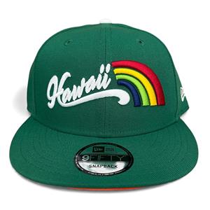 Fitted 9Fifty Manoa Mist Rainbow Kelly Green Hat