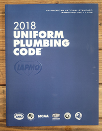 2018 UNIFORM PLUMBING CODE W/TABS