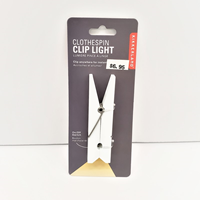 Kikkerland Clothes Pin Light Clip