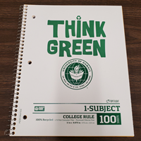 UH 1-Subject Recycled Notebook