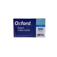 3"x5" Ruled Blue Index Cards