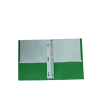 Twin Pocket Paper Folder with Fastener
