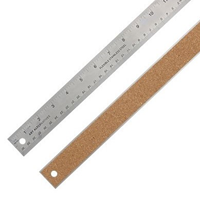 Flexible Stainless Steel Rulers,24" - Cork Backed