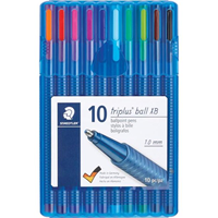 Staedtler Triplus Ball Ballpoint Pens 1.0mm 10-Color Set