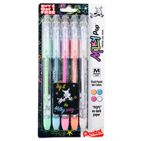 Pentel Milky Pop Pastel Gel Pens, (0.8mm) Medium Line