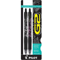 Pilot G2 Retractable Fashion Gel Ink Pen .7 Fine Assorted