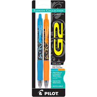 Pilot G2 Retractable Fashion Gel Ink Pen .7 Fine 2pk Assorted