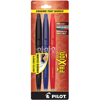 Pilot FriXion Point Erasable Gel Pen .7 Fine 3pk