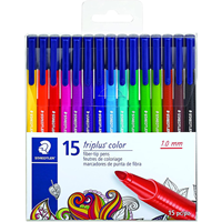 Staedtler Triplus Color Fibre-Tip Pen 1.0mm 15-Color Set