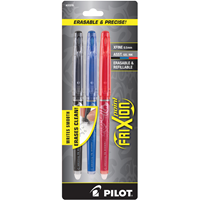 Pilot FriXion Point Erasable Gel Pen .5 Extra Fine 3pk Basic