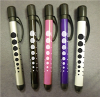 Aluminum Reusable Penlight with Pupil Gauge