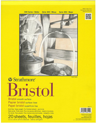 Bristol Paper Pad Series 300, Smooth, 11" x 14"