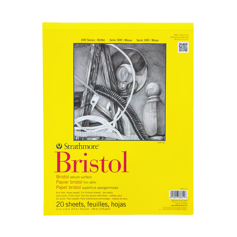 Bristol Paper Pads Series 400, Vellum, 11 x 14