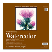 Watercolor Paper Pad 400 Series, Tape-Bound 12" x 12"