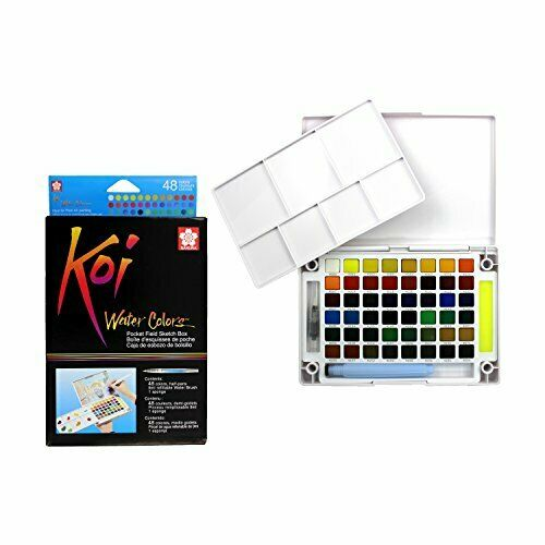 Sakura Pocket Set Koi Watercolor Kit, 48 Color Count (SKU 11568889133)