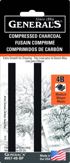 Charcoal Compress 4B 2pk Medium