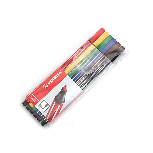 Stabilo Pen 68 Fibre-Tip Pen 6-Color Set (SKU 11585763155)