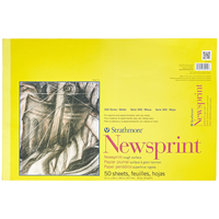 Newsprint Paper Pad 300 Series, Rough, 12" x 18"