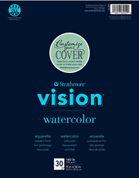 Visual Journal Watercolor Pad 9x12 140lb. (30 sheets)
