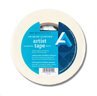 Artist Tape White 1"x60yd