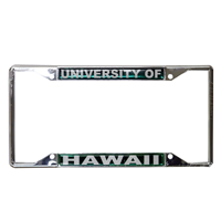University of Hawai'i Bold Chrome License Plate Frame