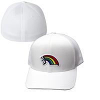 Retro Rainbow Trucker Flexfit Hat