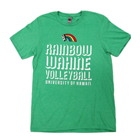 Rainbow Wahine Volleyball Soft Tee