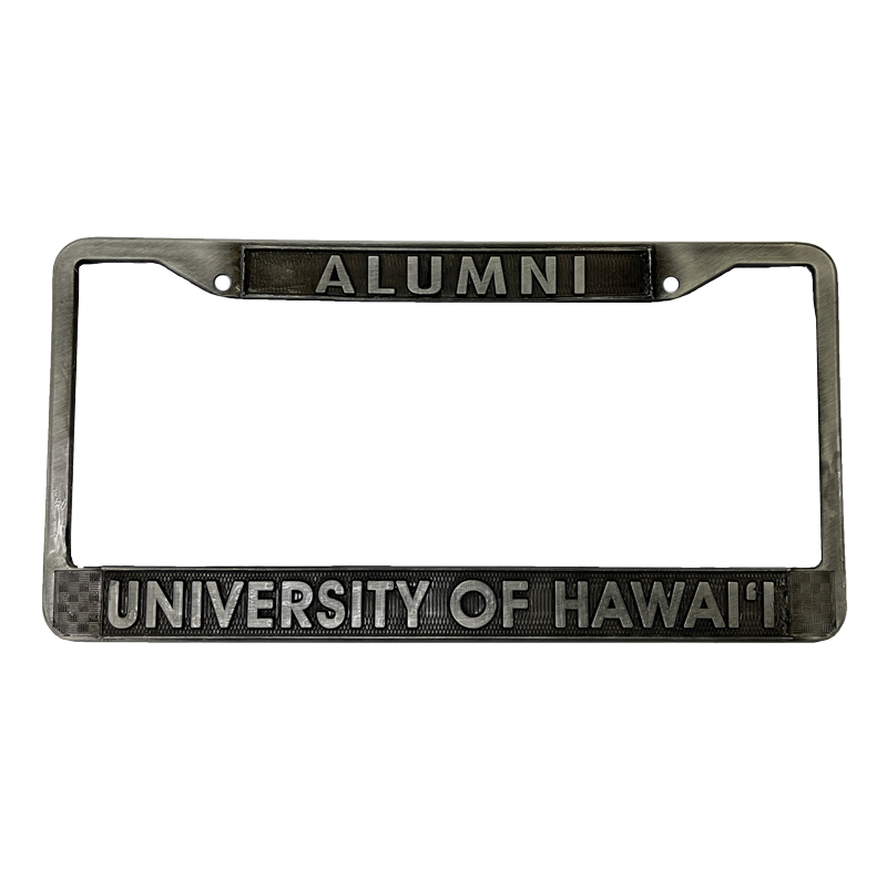 UH Alumni Antique Pewter License Plate Frame (SKU 1473822726)