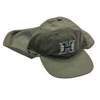 H Logo Flap Cover Adjustable Hat