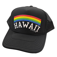 Arch Rainbow Vintage Trucker Snapback Hat