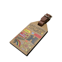 Julia Gash Beechwood Luggage Tag