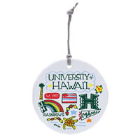 Julia Gash Ceramic Circle Ornament