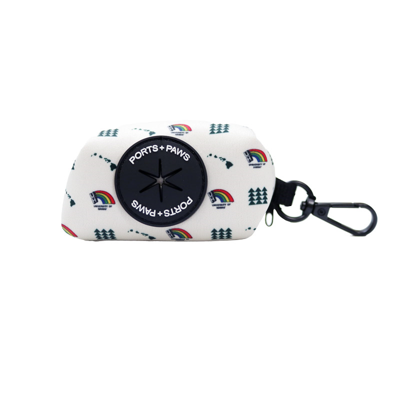 Ports + Paws Poop Bag Holder Vintage Rainbow