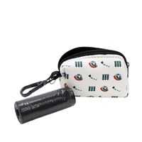 Ports + Paws Poop Bag Holder Vintage Rainbow