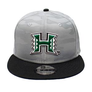 New Era Camo Flatbill Snapback Hat - Silver