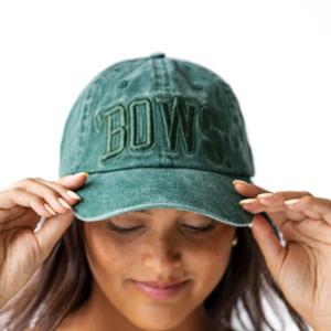 Gameday Social 'Bows Canvas Adjustable Dad Hat - Green