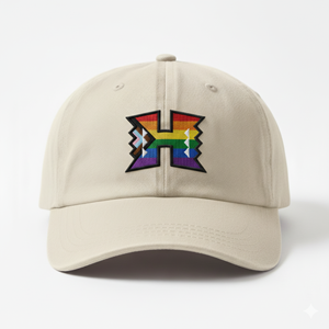 H Logo Unstructured Cotton Pride Hat