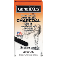 Charcoal Compressed Sticks 12ct