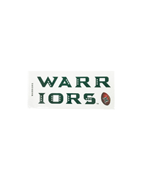 Decal Warriors Football 7 inch