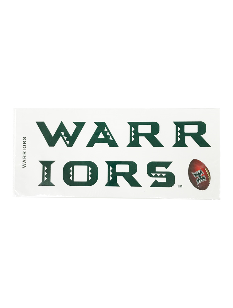 Decal Warriors Football 15 inch (SKU 1219552726)