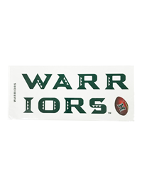 Decal Warriors Football 15 inch