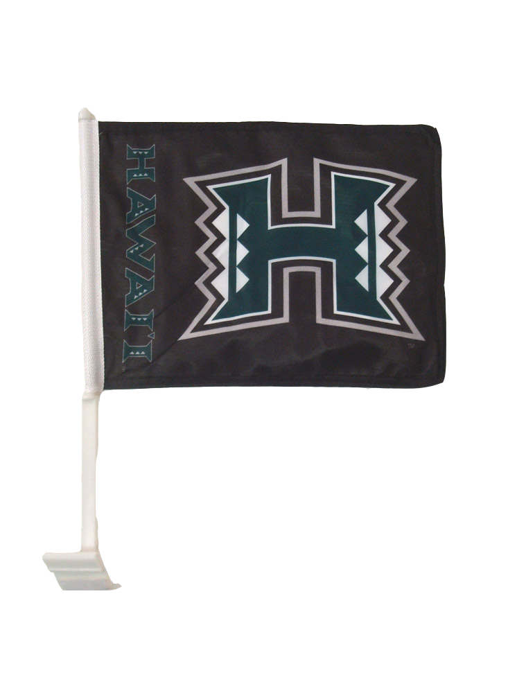 Black Hawaii Car Window Flag (SKU 1217771454)