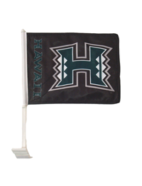 Black Hawaii Car Window Flag