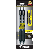 Pilot G2 Retractable Gel Ink Pen .7 Fine 2pk