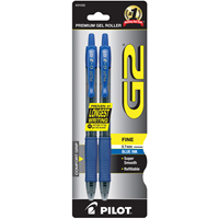 Pilot G2 Retractable Gel Ink Pen .7 Fine 2pk