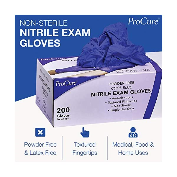 ProCure Disposable Nitrile Gloves (200 count) (SKU 14600517240)