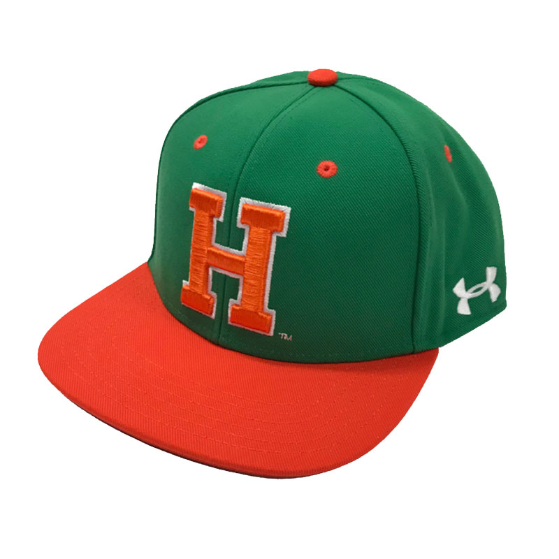 Under Armour Vintage H Baseball Fitted Flatbill Hat (SKU 147364147)