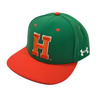 Under Armour Vintage H Baseball Fitted Flatbill Hat