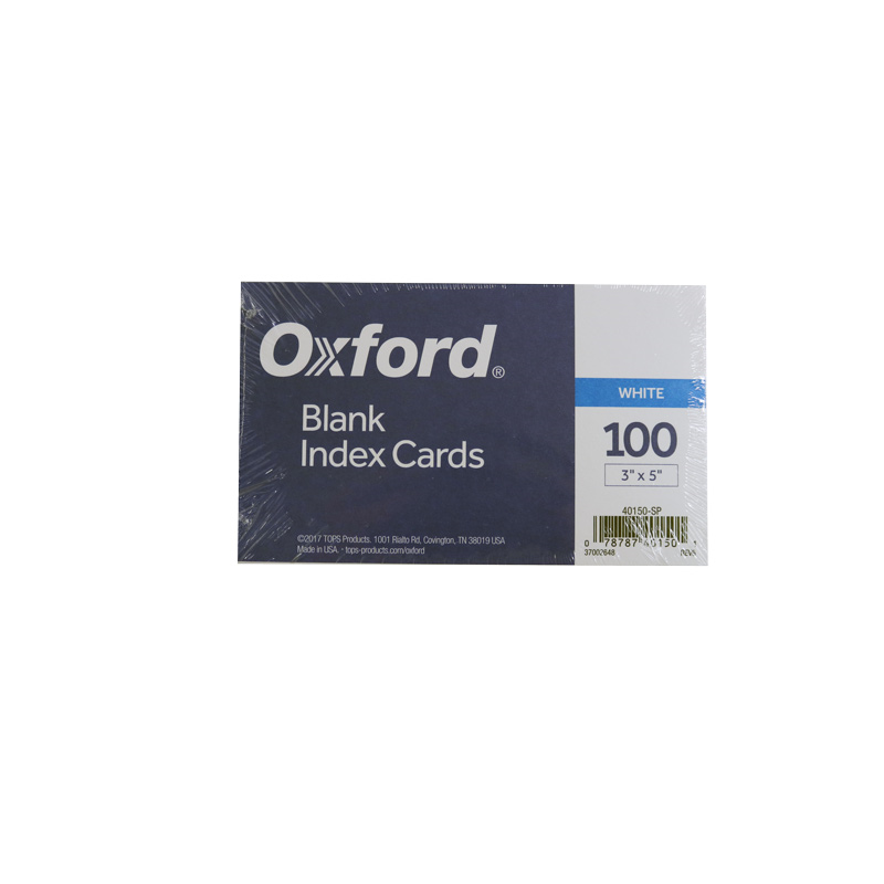 Index Card 3x5 Plain (SKU 1148124956)