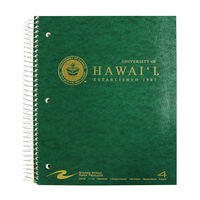 UH 4-Subject Seal Logo Notebook